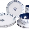 Brunner Midday blue ocean tableware set (12 pieces)